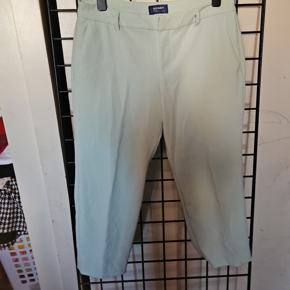 Old Navy Light Mint Women's Cropped Dress Pants